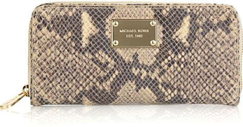 Python wallet Michael Kors Black in Python 